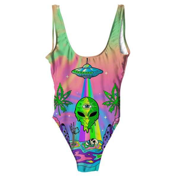 Psyc Trip All Over Print One-Piece Swimsuit Online now