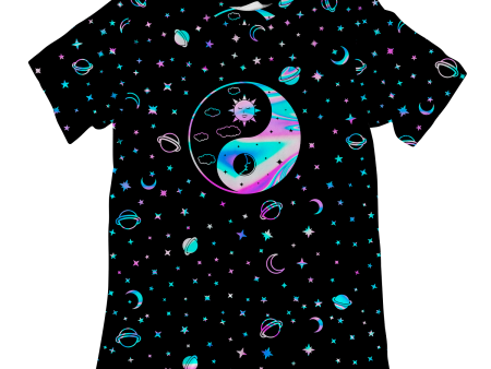 Yinyang Galaxy All Over Print Unisex Tee Cheap