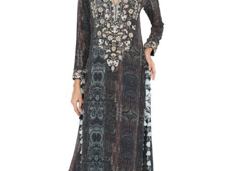 Payal Singhal Printed Embroidered Backless Kurta With Sharara Supply