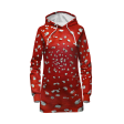 Fly Agaric - Amanita All Over Print Hoodie Dress Hot on Sale