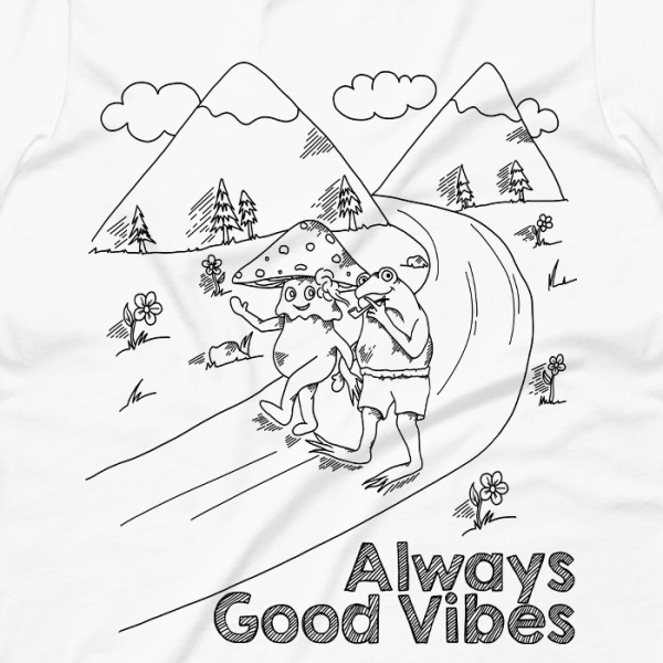 Always Good Vibes Graphic Hoodie Sale