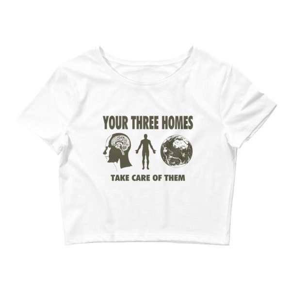 Your Three Homes Graphic Crop Tee Fashion