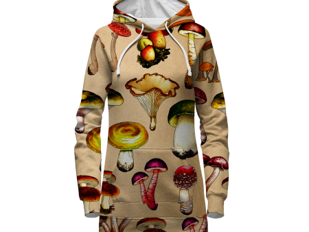 Magic Mushrooms All Over Print Hoodie Dress Sale