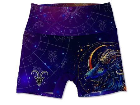 Capricorn Allover Print Women s Active Shorts Online Hot Sale