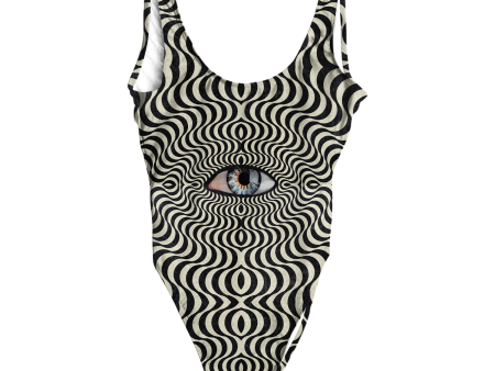 Hypnotic Eye All Over Print One-Piece Swimsuit Online now