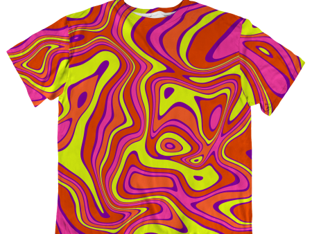 Acid All Over Print Oversized Tee Hot on Sale