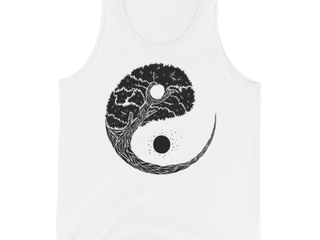 Yinyang Tree Graphic Tank Top Sale