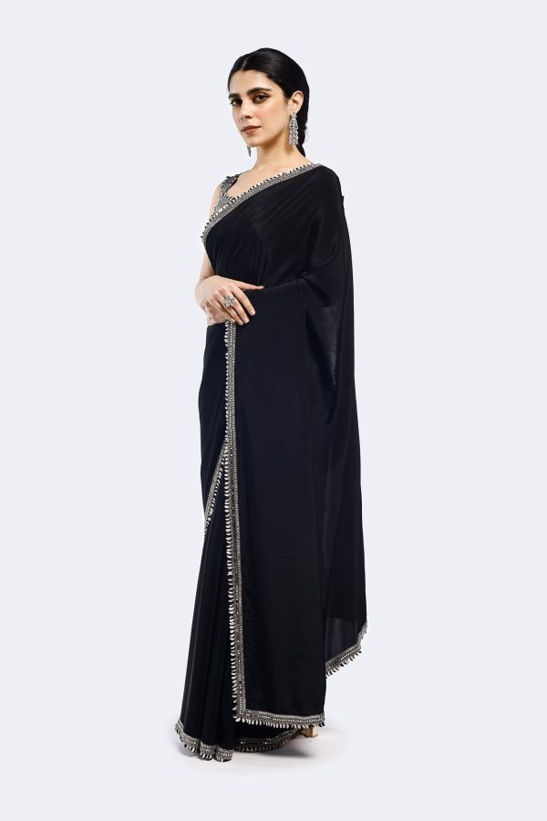 Buta Crepe Saree For Discount