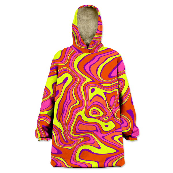 Acid All Over Print Wearable Blanket Hoodie For Discount