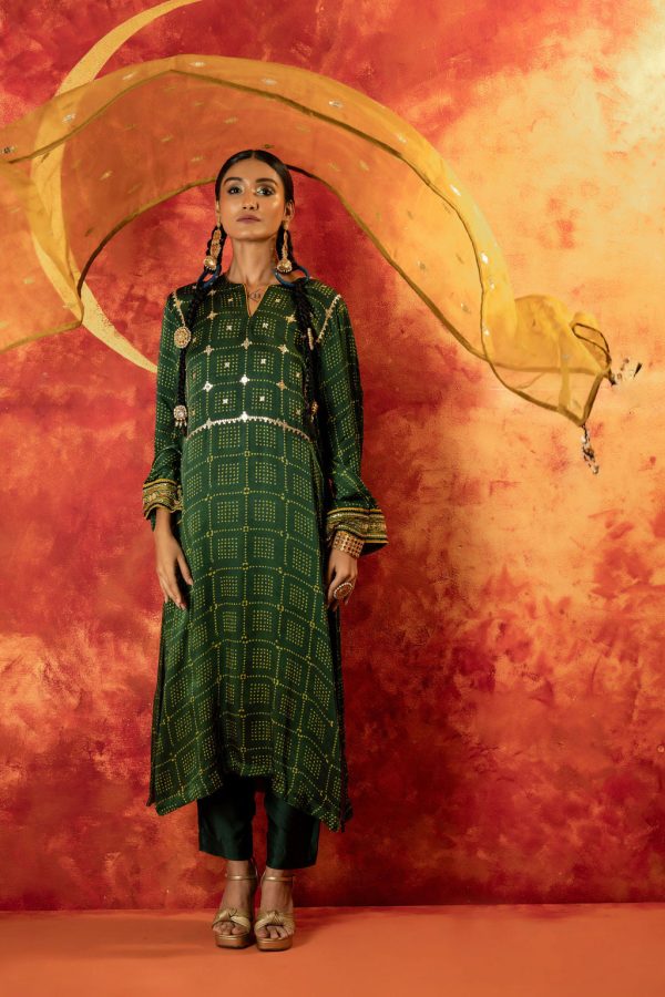 Sitara Ajrakh Straight Kurta Set With Dupatta Supply