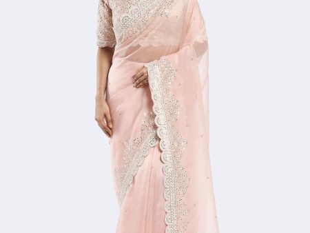 Sequenced Organza Saree Supply