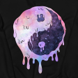 Yinyang Melting Graphic Crop Tee Fashion