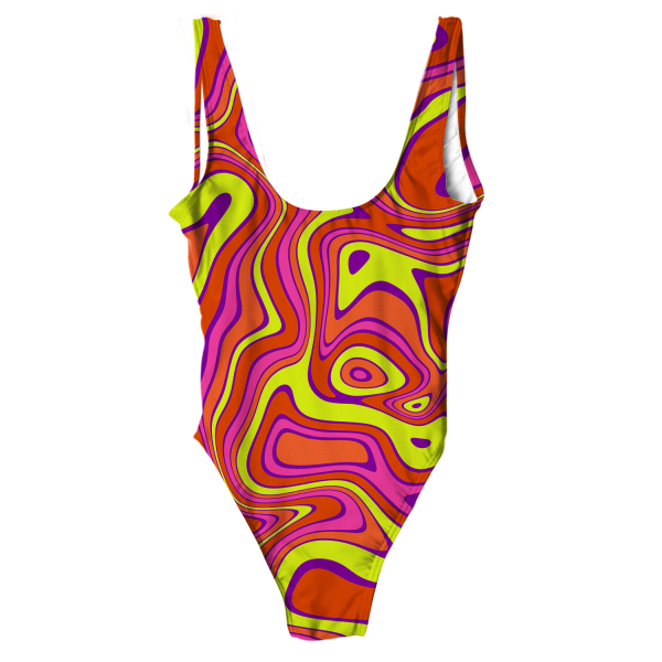 Acid All Over Print One-Piece Swimsuit Online now