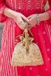 Alia Silk Embroidered Potli Bag For Cheap