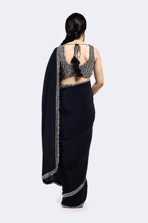 Buta Crepe Saree For Discount