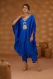 blue embroidered kurta set Discount