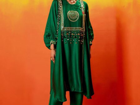 Vani Green AntiFit Kurta Set Discount