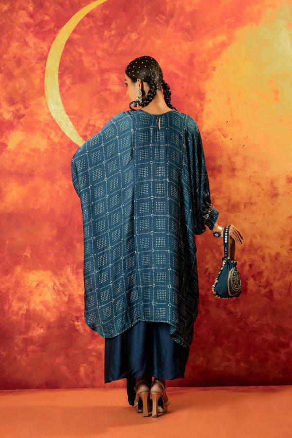 Ajrakh AntiFit Indigo Kurta Set Supply