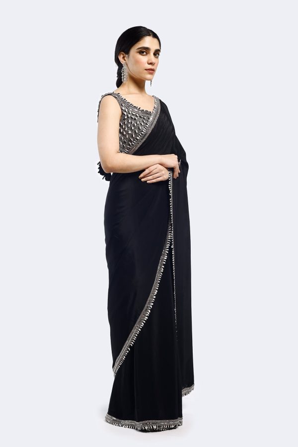 Buta Crepe Saree For Discount