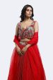 tropical embellished lehenga set on Sale