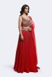 tropical embellished lehenga set on Sale