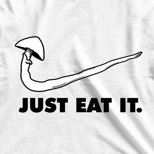 Just Eat It Graphic Crop Tee Hot on Sale