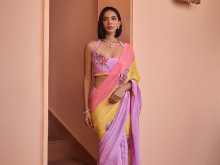 Shafaq Saree Set For Cheap