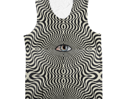 Hypnotic Eye All Over Print Sleeveless Tee Online