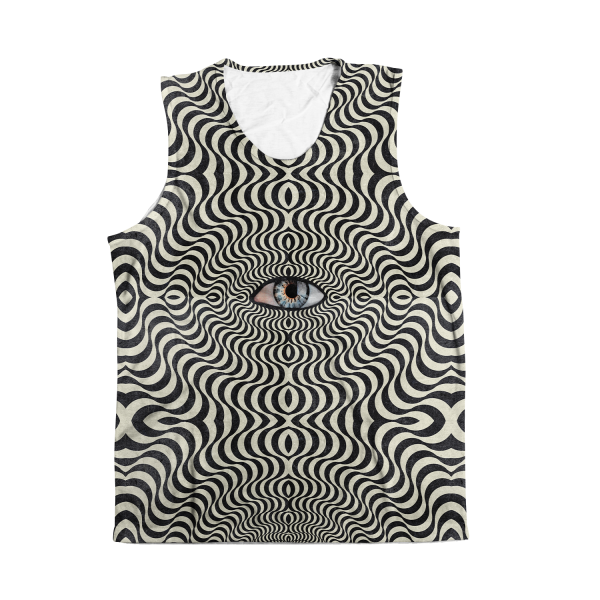 Hypnotic Eye All Over Print Sleeveless Tee Online