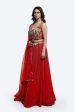 tropical embellished lehenga set on Sale