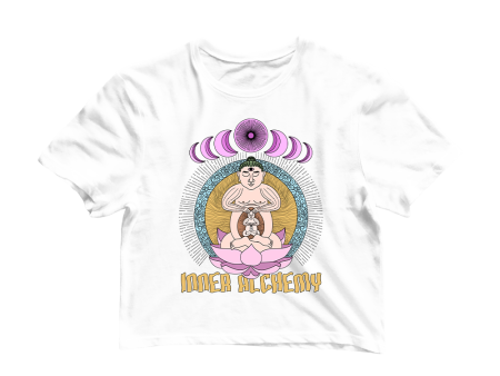 Inner Alchemy Graphic Crop Tee on Sale