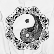 Yinyang Mandala Graphic Crop Sweatshirt Cheap