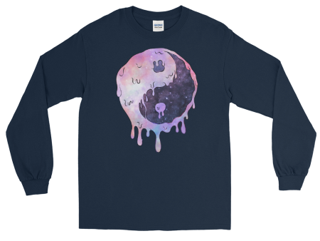 Yinyang Melting Graphic Long Sleeve Tee Online Sale