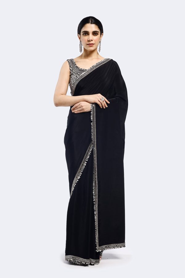 Buta Crepe Saree For Discount