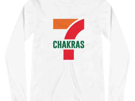 7 Chakras Graphic Long Sleeve Tee on Sale