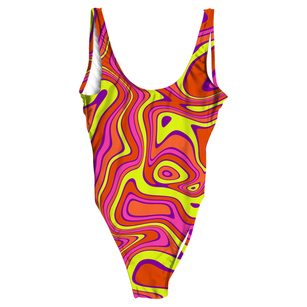 Acid All Over Print One-Piece Swimsuit Online now