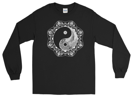 Yinyang Mandala Graphic Long Sleeve Tee Fashion