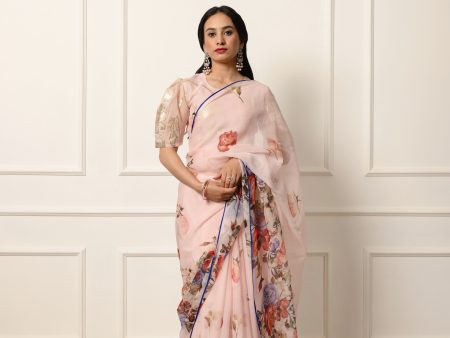 calliope printe french chiffon saree Supply