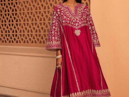 AIMAN- short knee length chauga with salwar Cheap