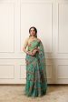 usha printed french chiffon saree on Sale