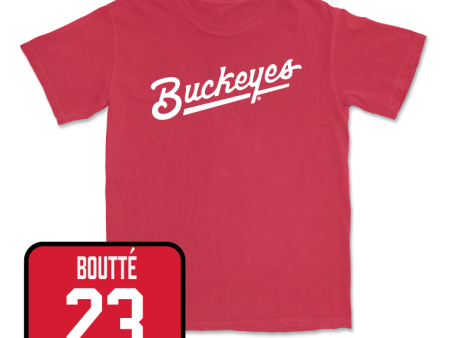 Red Softball Script Tee   - Lorin Boutté Discount