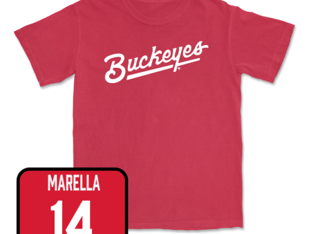 Red Women s Soccer Script Tee  - Mai Ly Marella on Sale